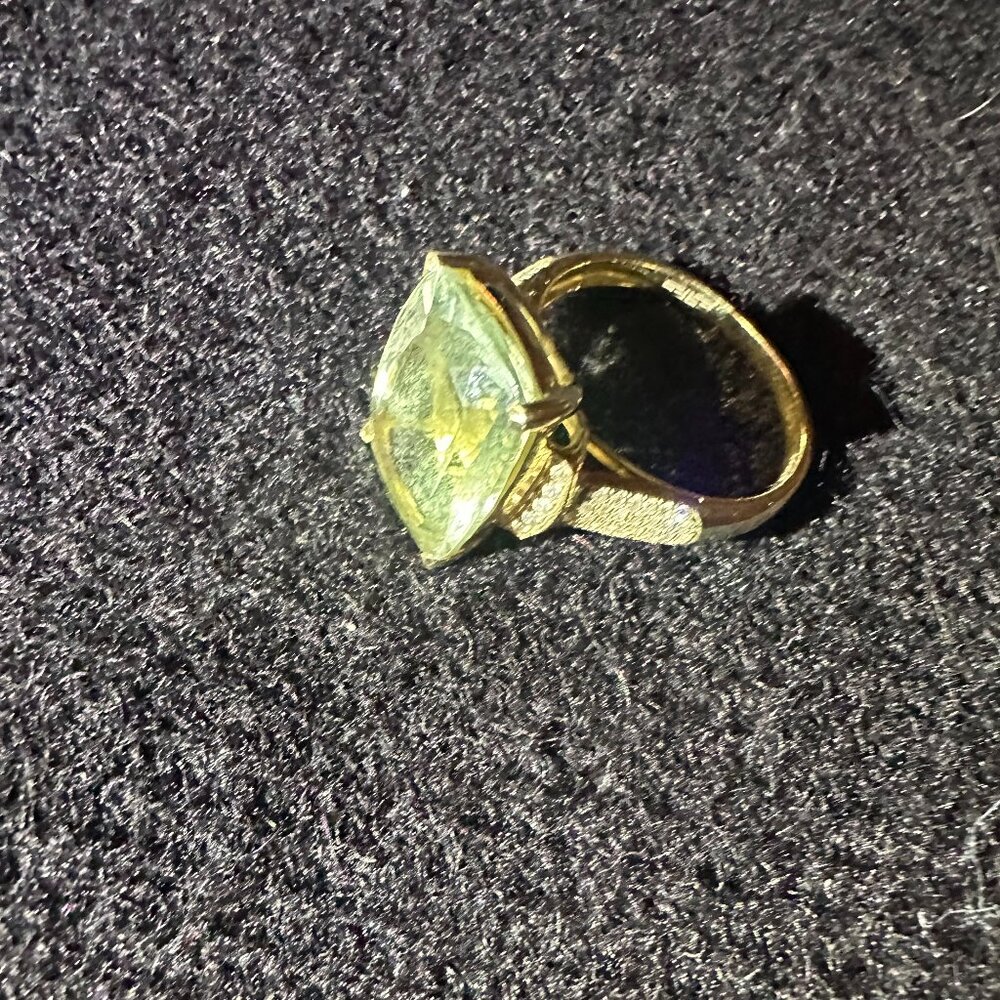 Effy Green Quartz & Diamond Ring Set in-Karat Gold